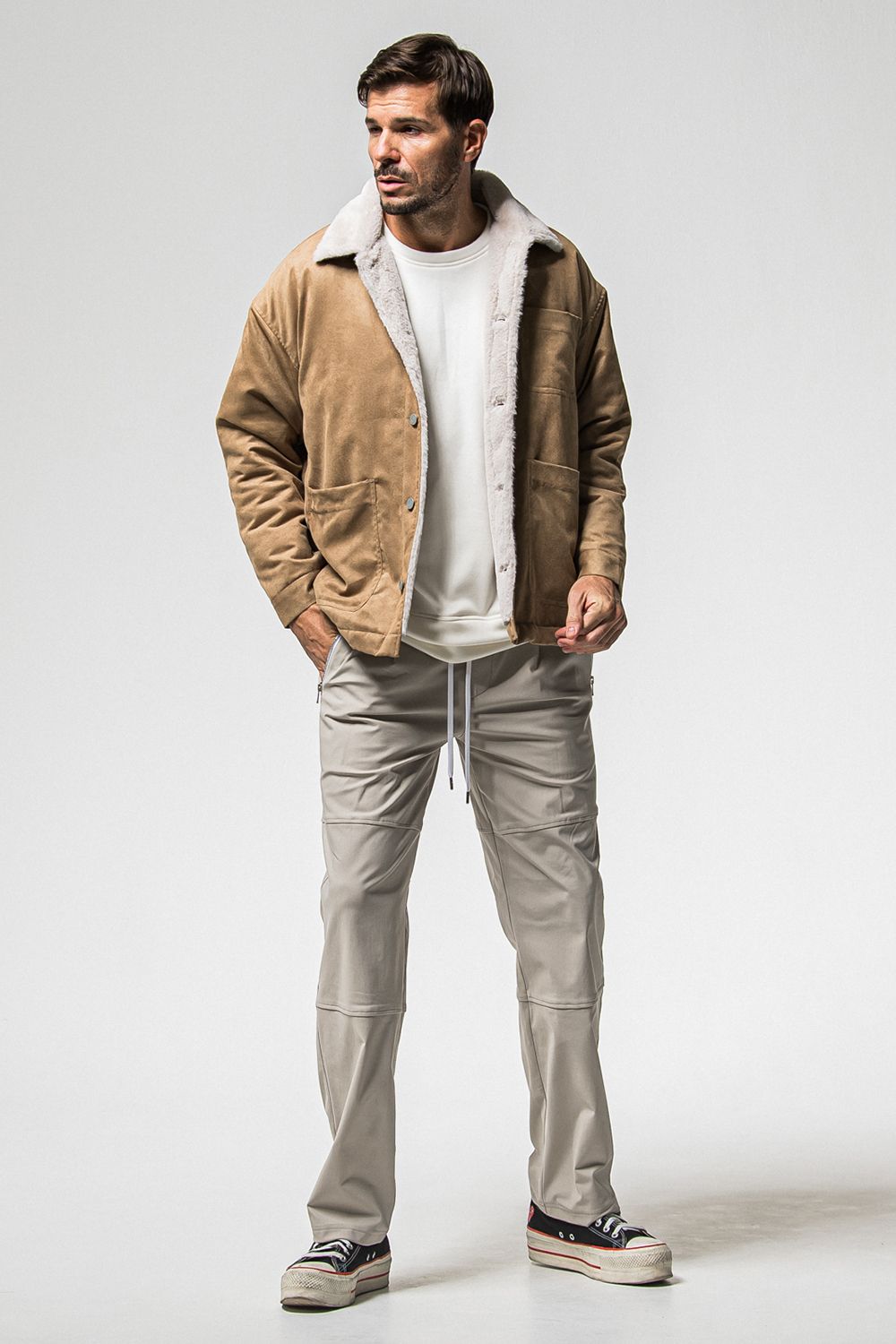 SUEDE FUR COVER ALL / スウェード ファー カバーオール