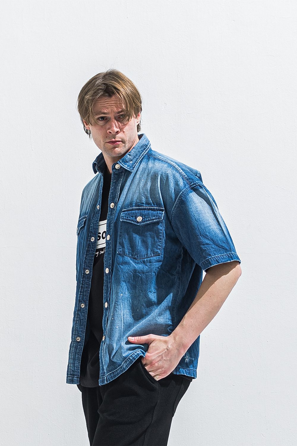 HALF DENIM SHIRTS / ハーフ デニム シャツ