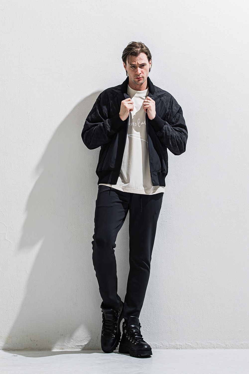 PB Varsity jacket / ラグランスリーブ キルティング バーシティージャケット