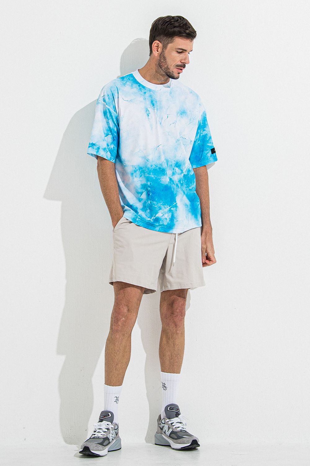 MARBLE RASH OVER T / マーブル オーバーサイズ ラッシュガード Tシャツ