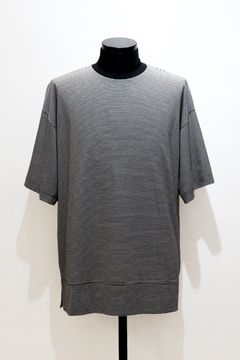 30/- ORGANIC COTTON BORDER KNIT BOX Tee / オーガニックコットン ボーダー ニット ボックス Tシャツ