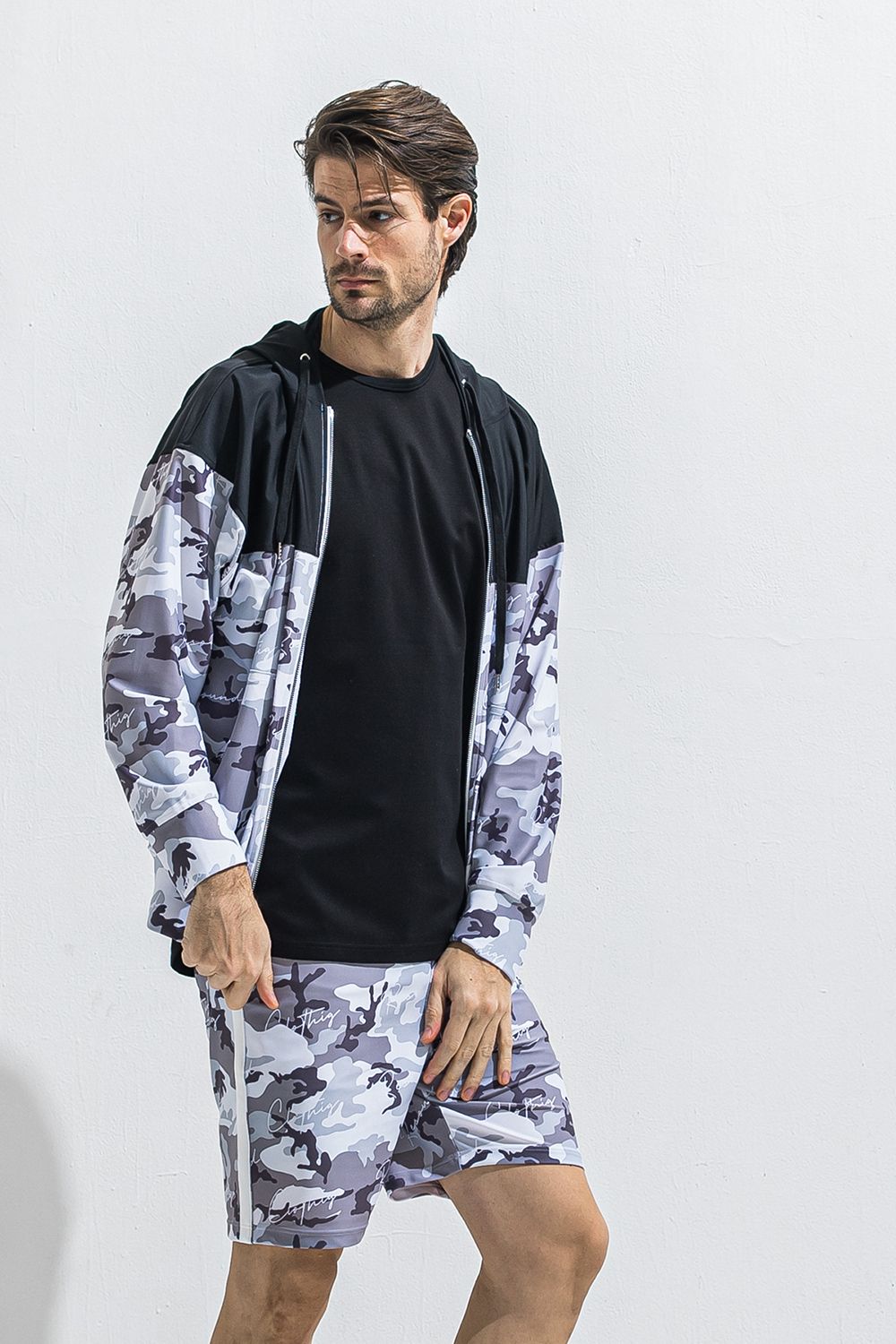 RUSH OVER ZIPUP HOODIE / オーバーサイズ ジップアップ ラッシュパーカー