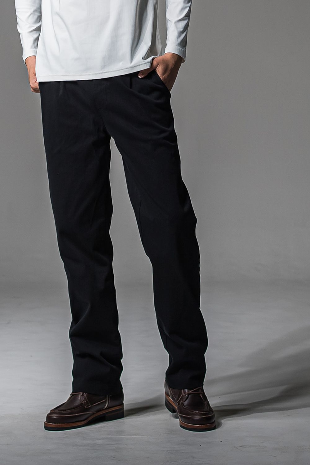 DENIM JERSEY WIDE PT / デニムジャージワイドパンツ