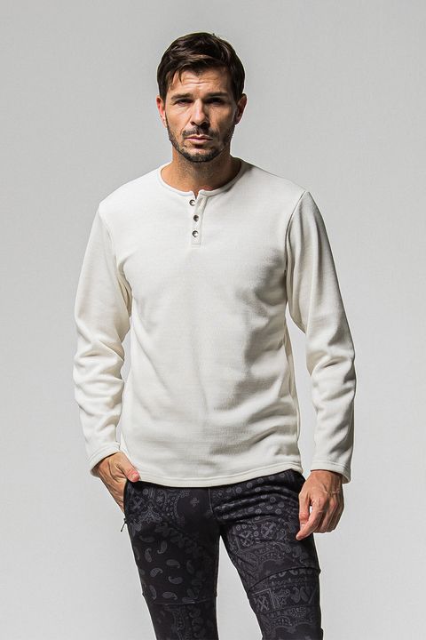 VELOURS FLEECE THERMAL HENRY / ベロア フリース サーマル ヘンリーネック