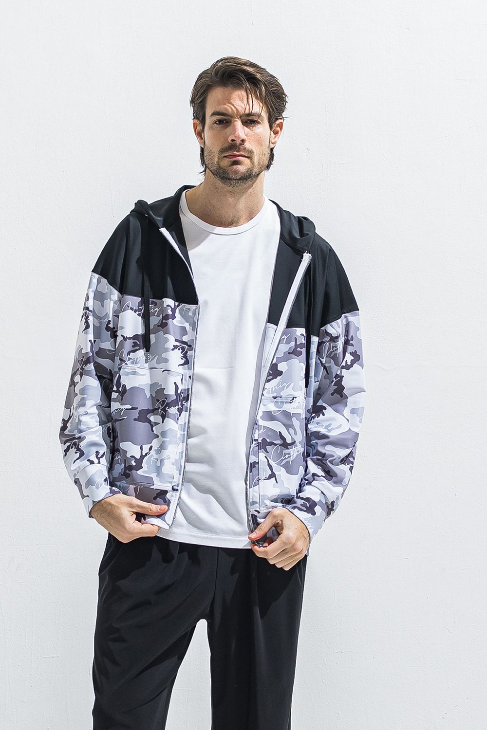 RUSH OVER ZIPUP HOODIE / オーバーサイズ ジップアップ ラッシュパーカー