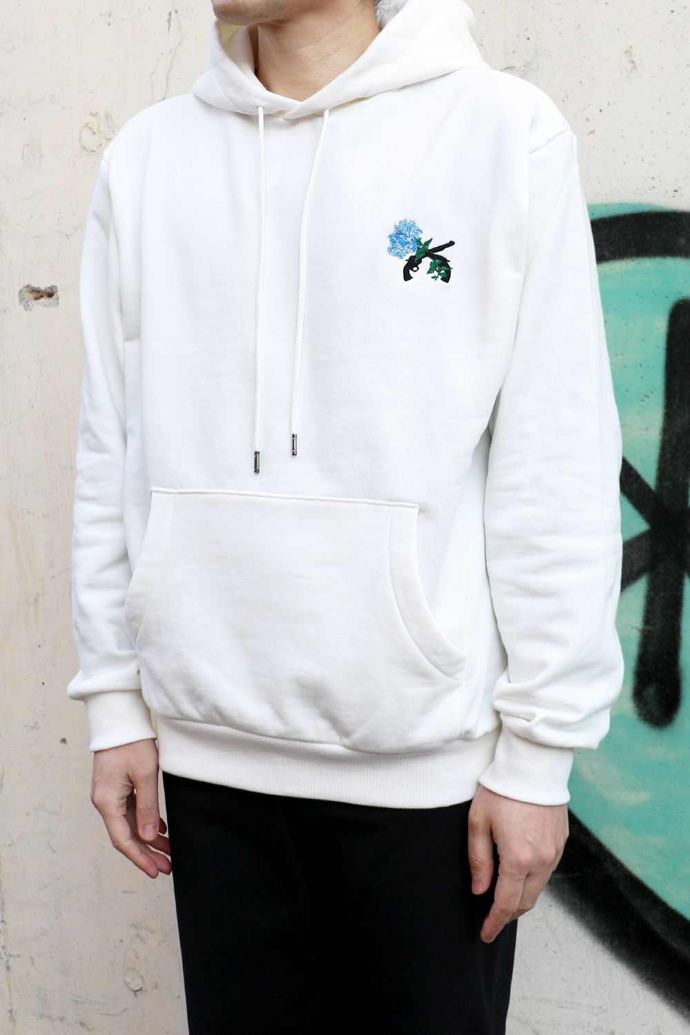 roarguns - FLOWER CROSSGUN HOODIE / フラワー クロスガン フーディー