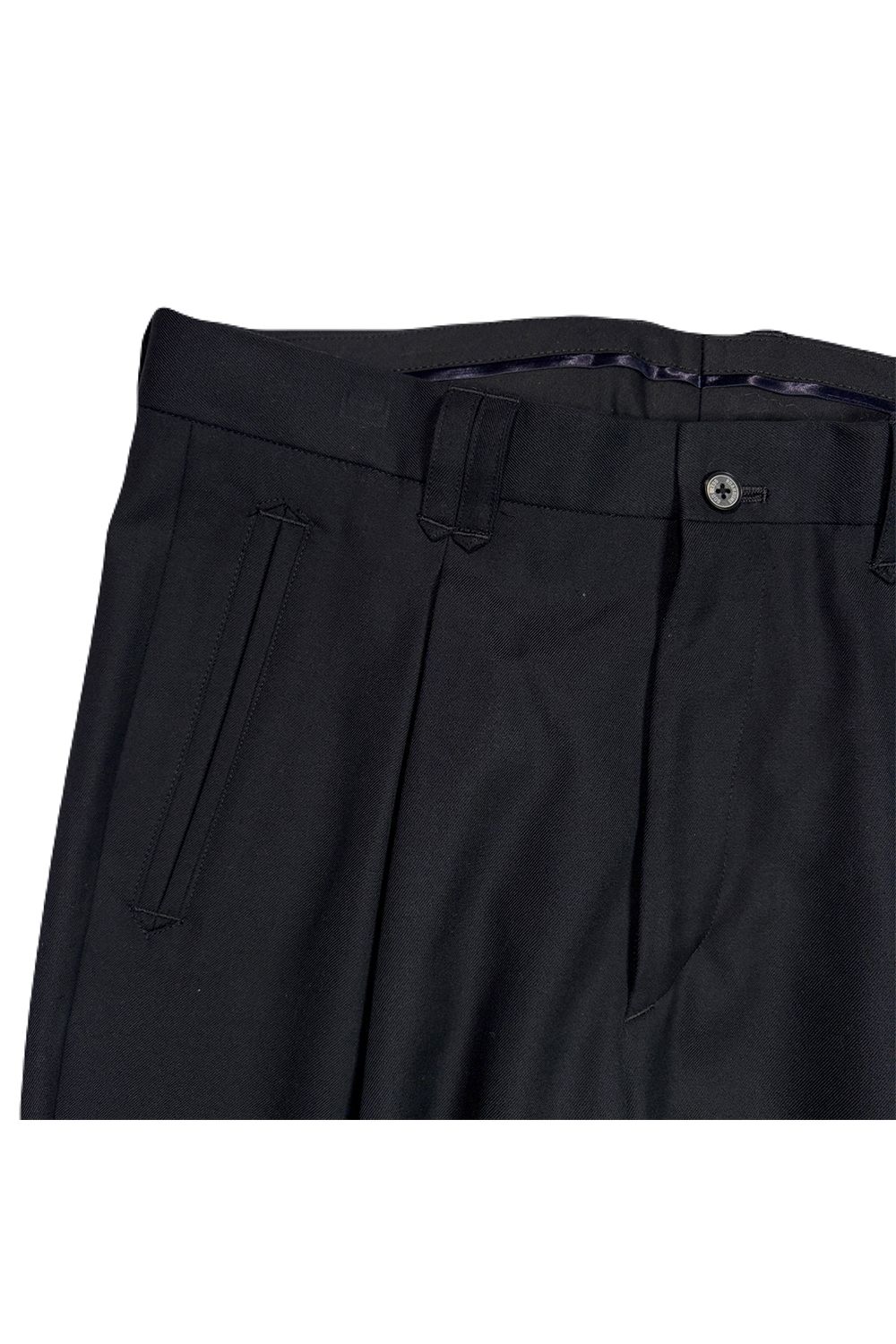 W/S GABA SLACKS / ウール/シルク ギャバジン スラックス