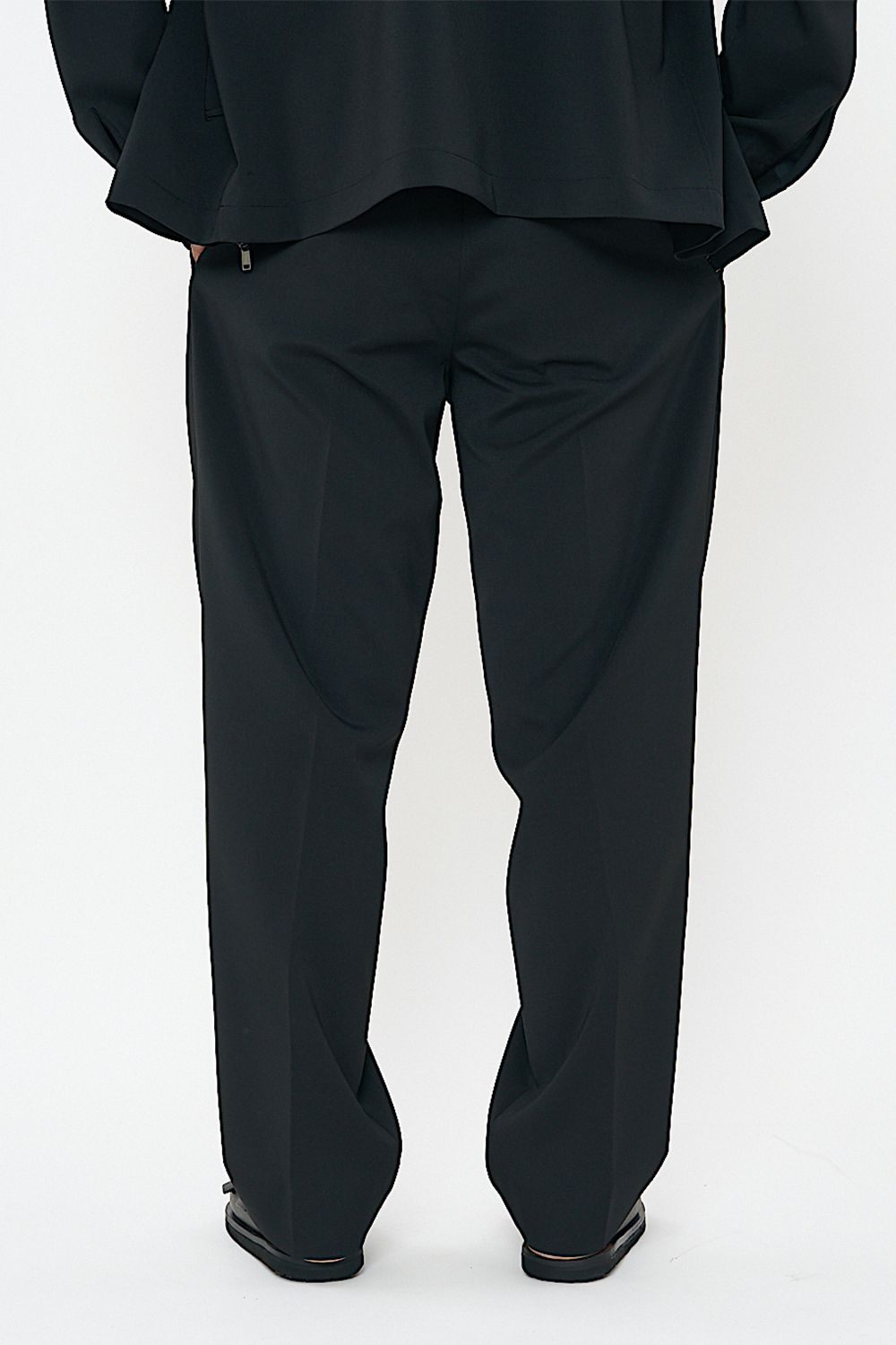 BACK "GOMU" 1 TUCK PANTS  / バック ゴム 1タック パンツ