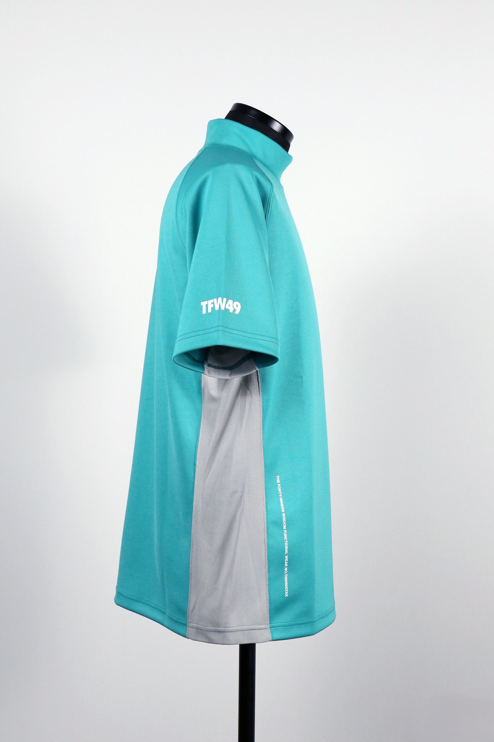 SIDE MESH MOCKNECK T / サイド メッシュ モックネック ティー