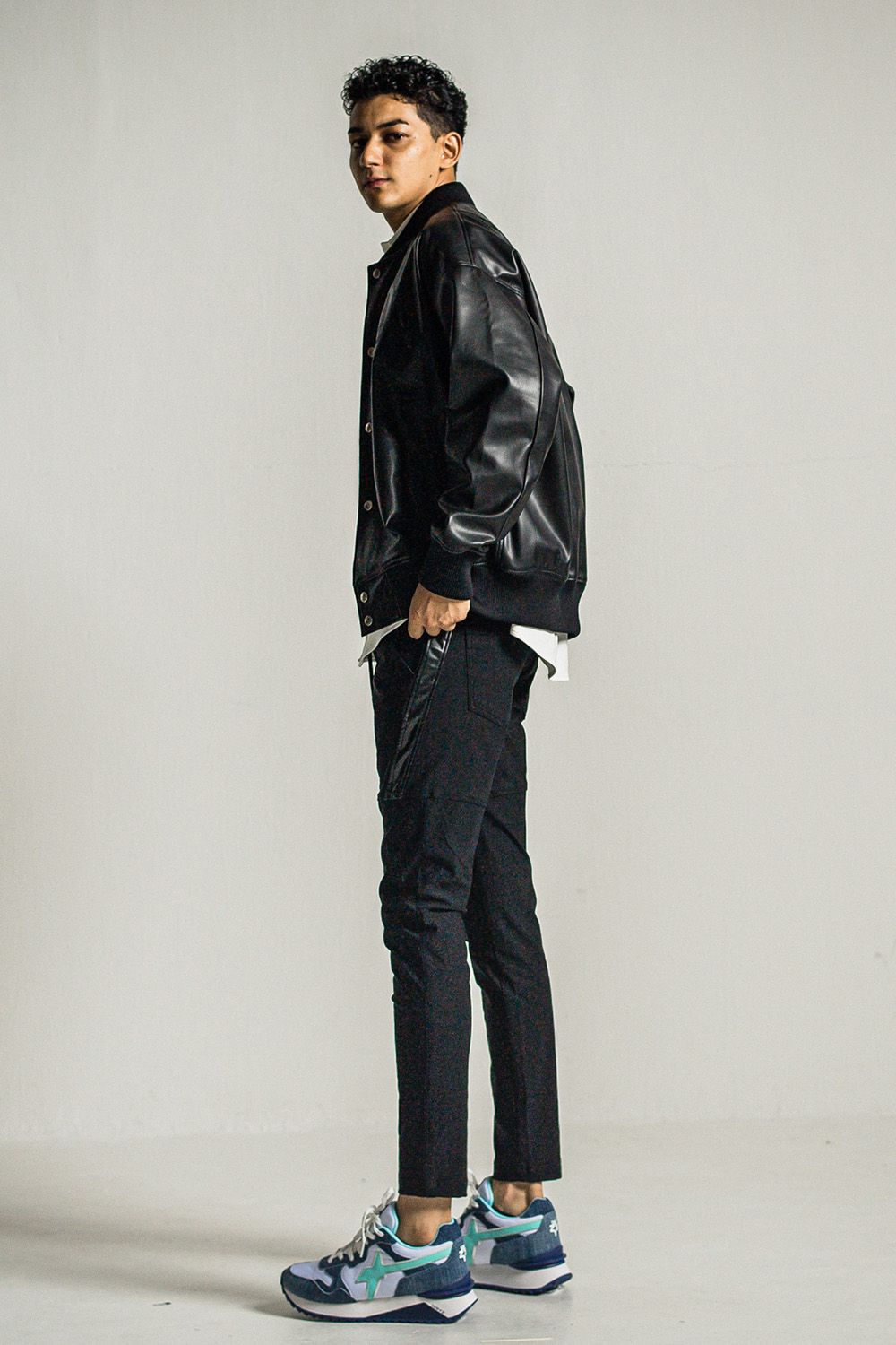 LEATHER VARSITY JACKET / レザー バーシティ ジャケット
