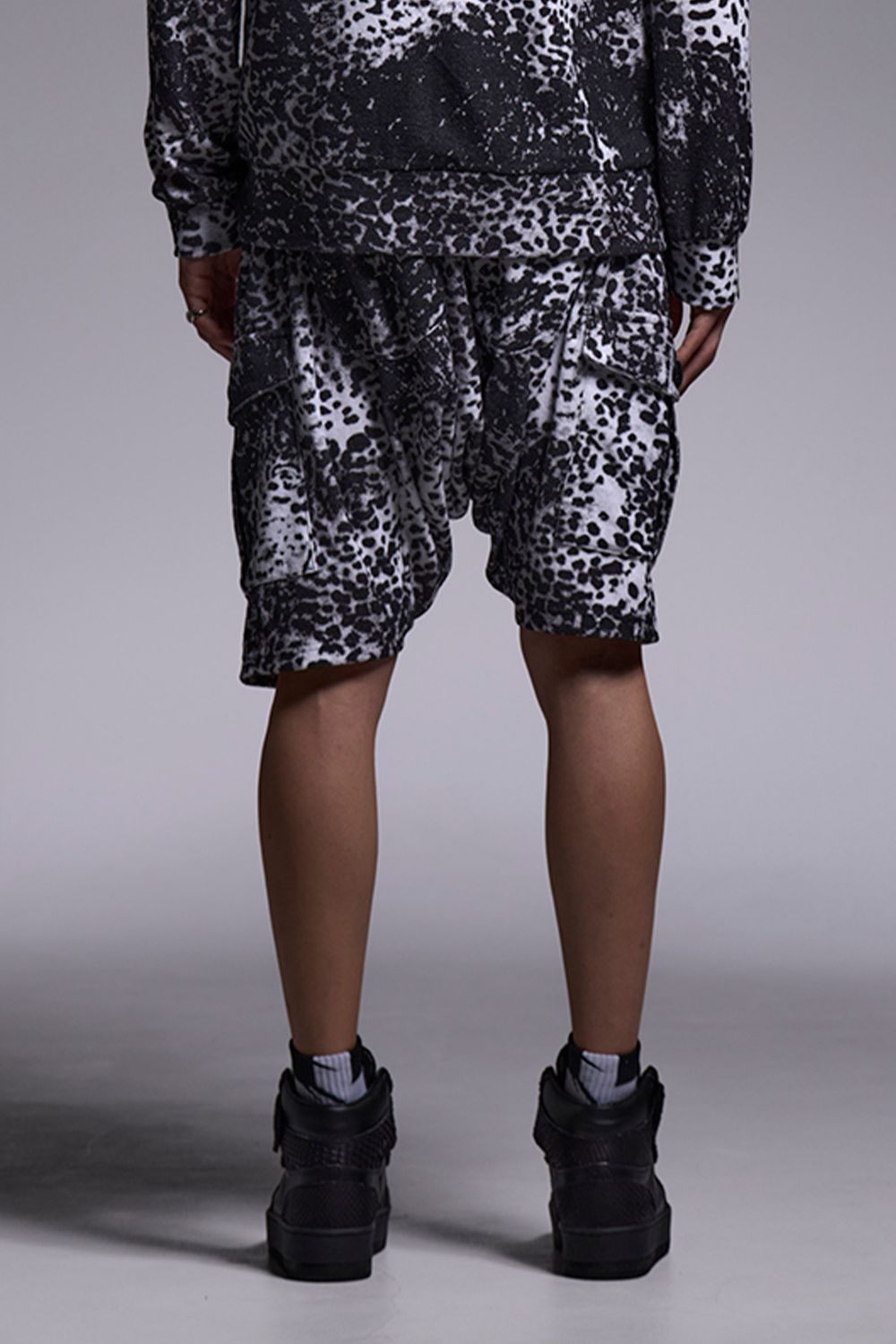 Leopard Pile Jersey Sarrouel Pants / レオパード パイル サルエルパンツ