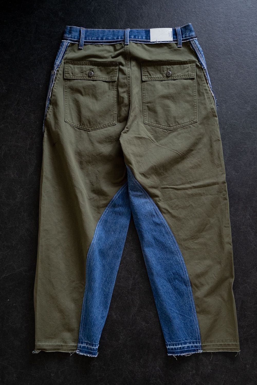 WRAP SEAM LOOSE FIT / ラップ シーム ルーズ フィット リメイク デニム バレルパンツ