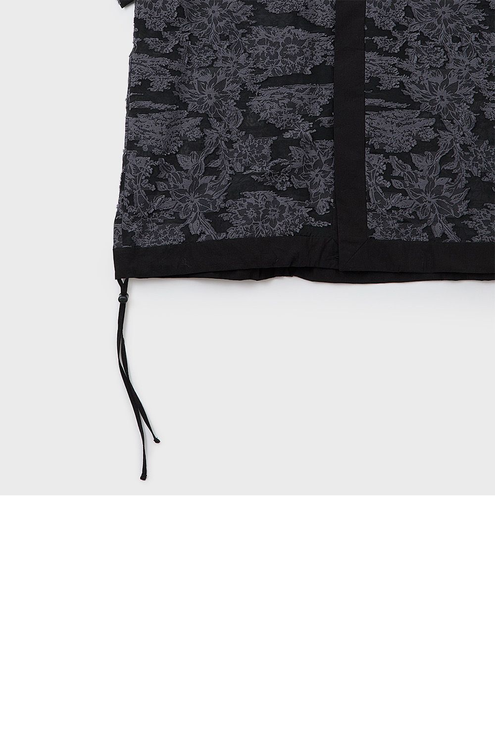 Cut jacquard sheer S/S shirt / カットジャガード シアー ショートスリーブ シャツ
