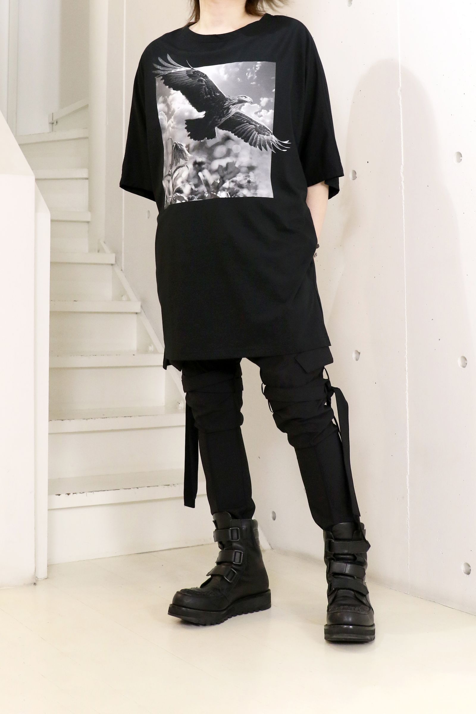 Boat Neck Dolman T-Shirt / ボートネック ドルマンスリーブ Tシャツ