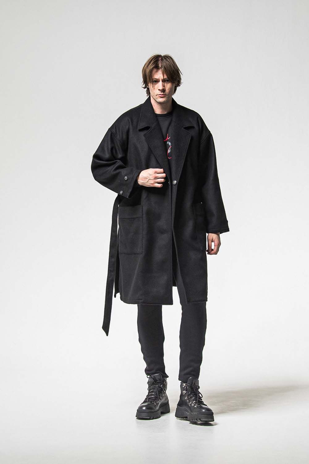 GOWN OVER COAT / オーバーサイズ ガウン コート