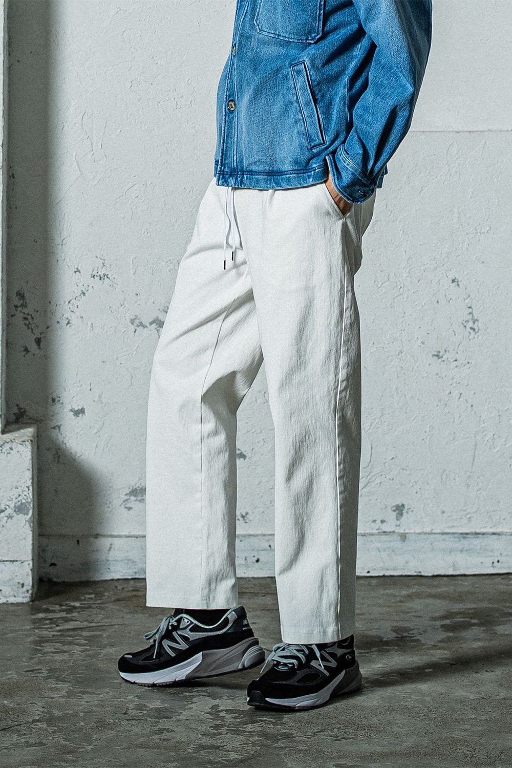 RESOUND CLOTHING - EX DENIM JERSEY WIDE PT / EXデニム