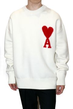 AMI DE COEUR CREW NECK SWEATER / アミ ドゥ クール クルーネック セーター