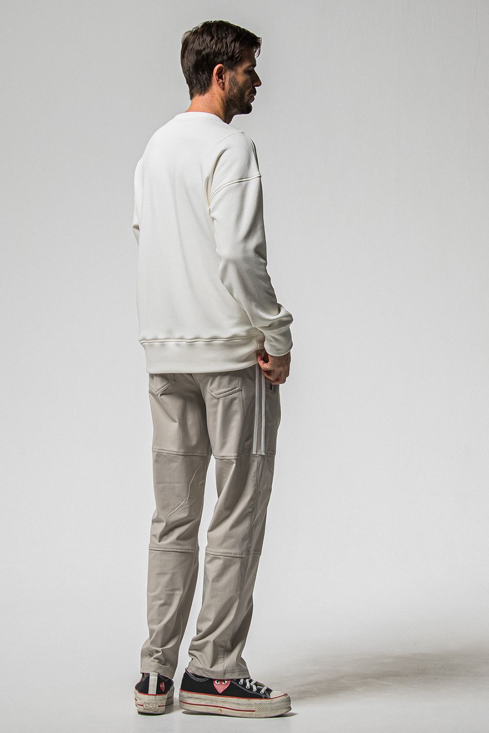 FRIDAY STANDARD LOGO VELOURS FLEECE TRINER / FRIDAYコラボ スタンダードロゴ 裏ベロアフリーストレーナー