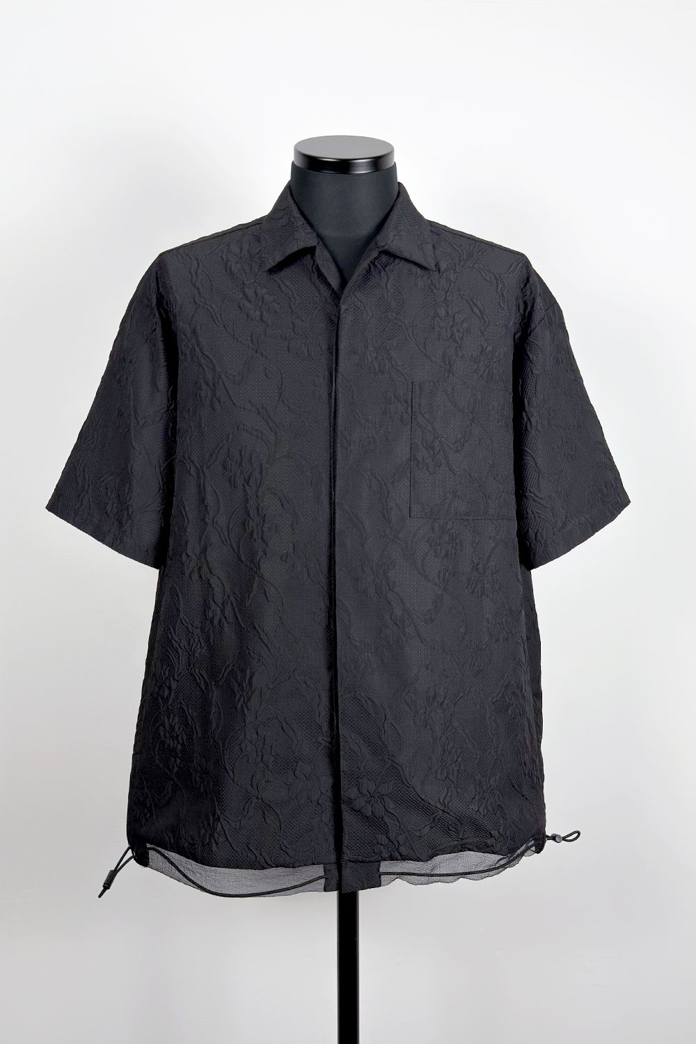 Embossing S/S open collar SH / エンボス ショートスリーブ オープンカラー シャツ