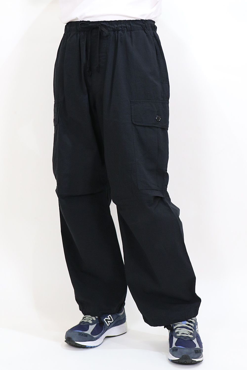 marka - TUMBLED ORGANIC COTTON POPLIN FATIGUE PANTS / オーガニック 