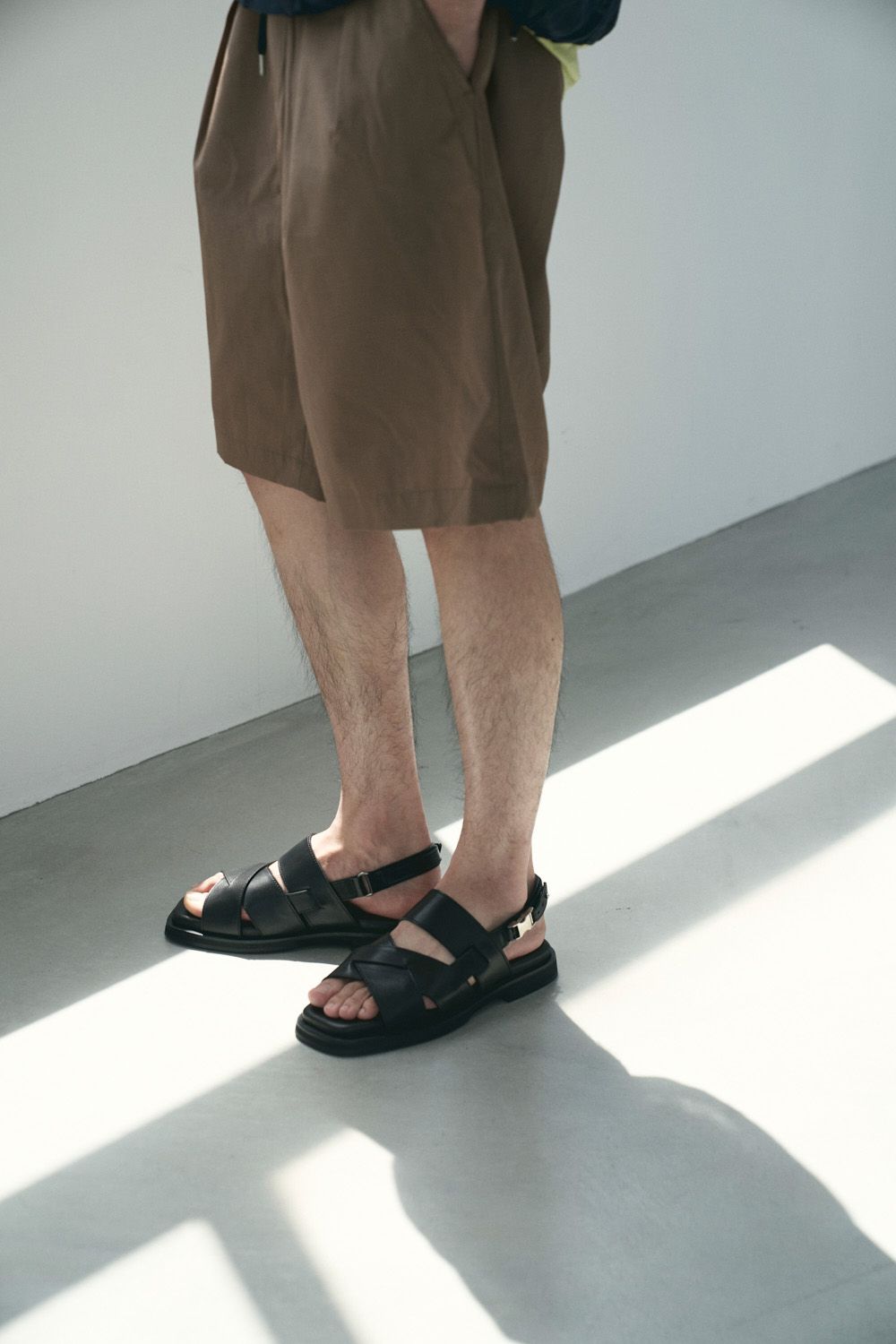 Band & SR buckle sandals / バンド アンド サイドリリースバックル レザー  サンダル