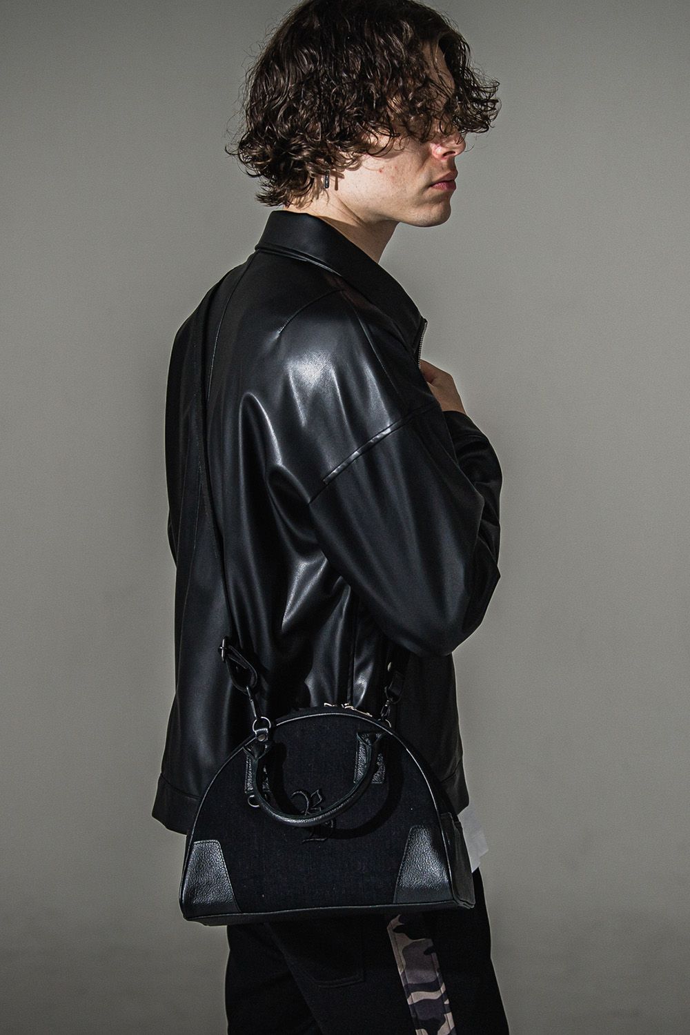 DENIM MINI BOSTON BAG / DECADE コラボ デニム ミニボストン バッグ