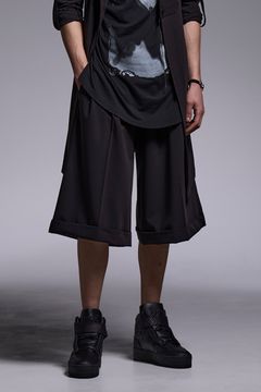 T/R 3/4 Wide Slacks / T/Rギャバジン 7部丈 ワイドスラックス