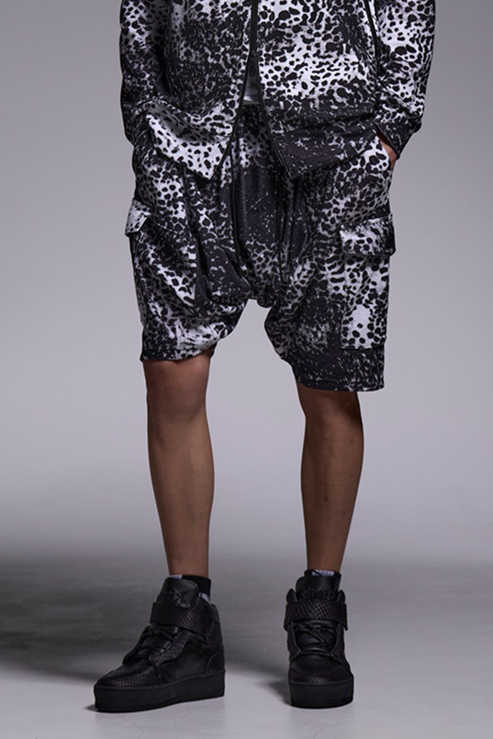 Leopard Pile Jersey Sarrouel Pants / レオパード パイル サルエルパンツ