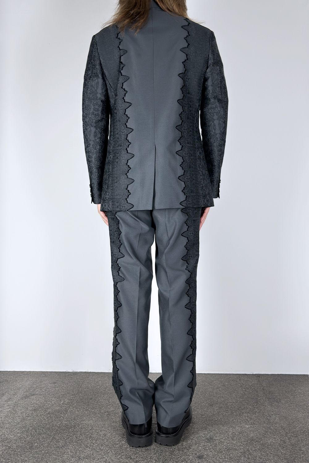 Lace jacquard trousers / レース ジャガード トラウザーズ