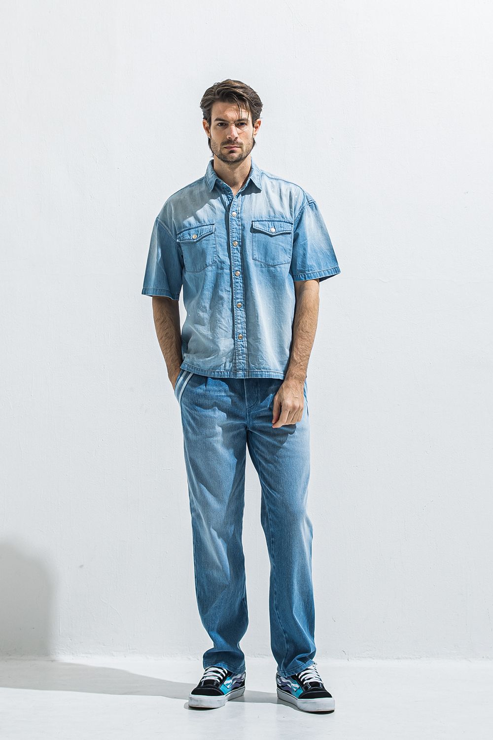 HALF DENIM SHIRTS / ハーフ デニム シャツ
