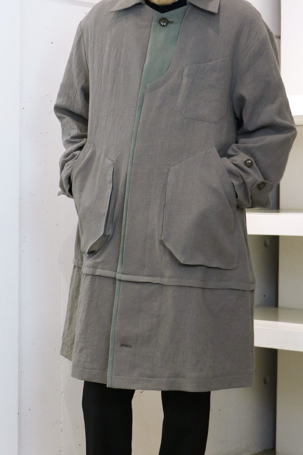 meagratia &Mixed texture Knit | laid-back