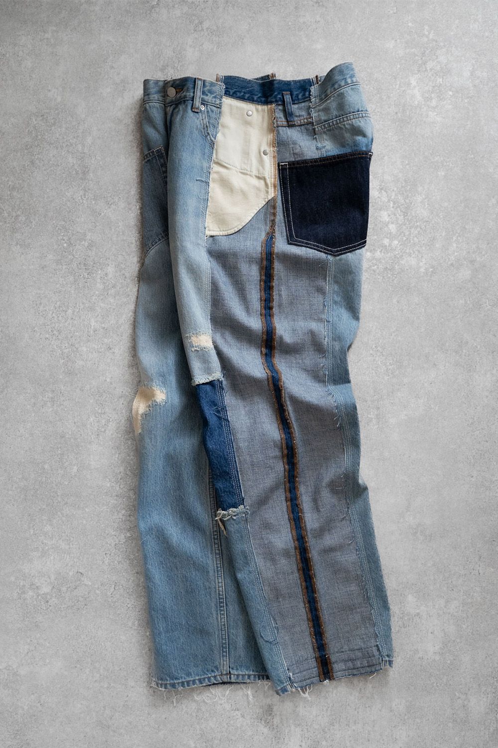 CENTER SEAM LOOSE FIT / センターシーム ルーズ フィット リメイク デニム