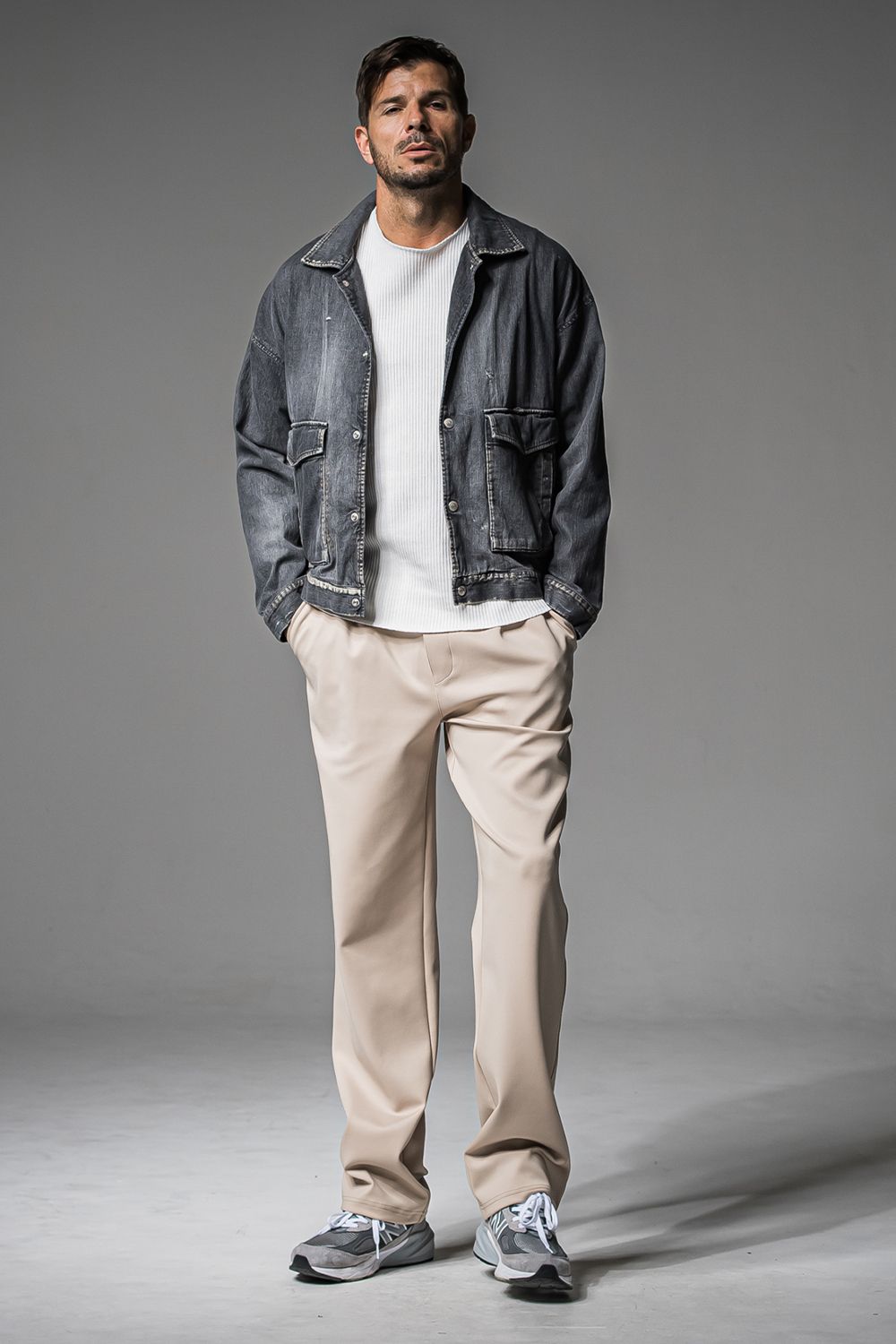 CHRIS EASY WIDE TUCK PANTS / クリス イージーワイドタックパンツ