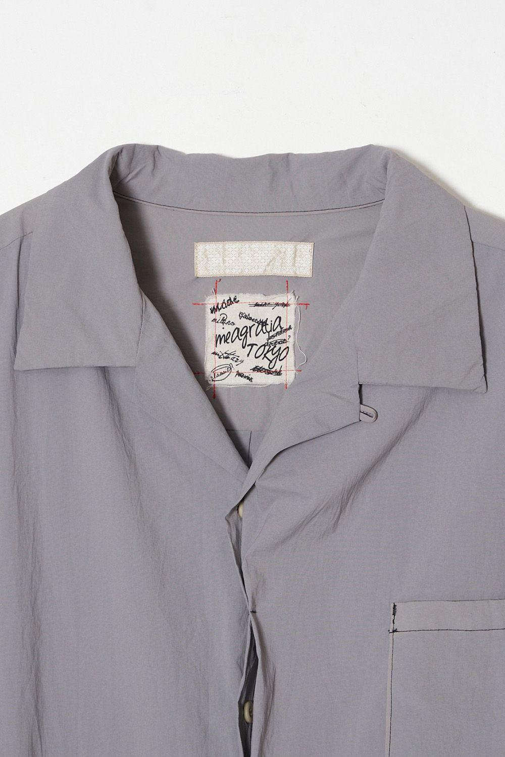 Hand-dyed open collar SH  / ハンドダイ オープンカラー シャツ
