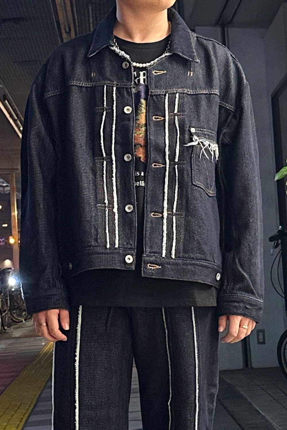 Loose twist yarn denim BL / ルーズ ツイスト ヤーン デニム ブルゾン