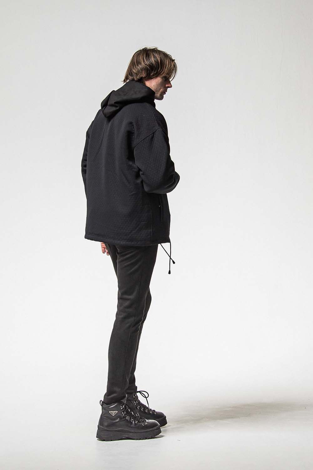 SUEDE LOOSE HOODIE / スウェード ルーズ フーディ