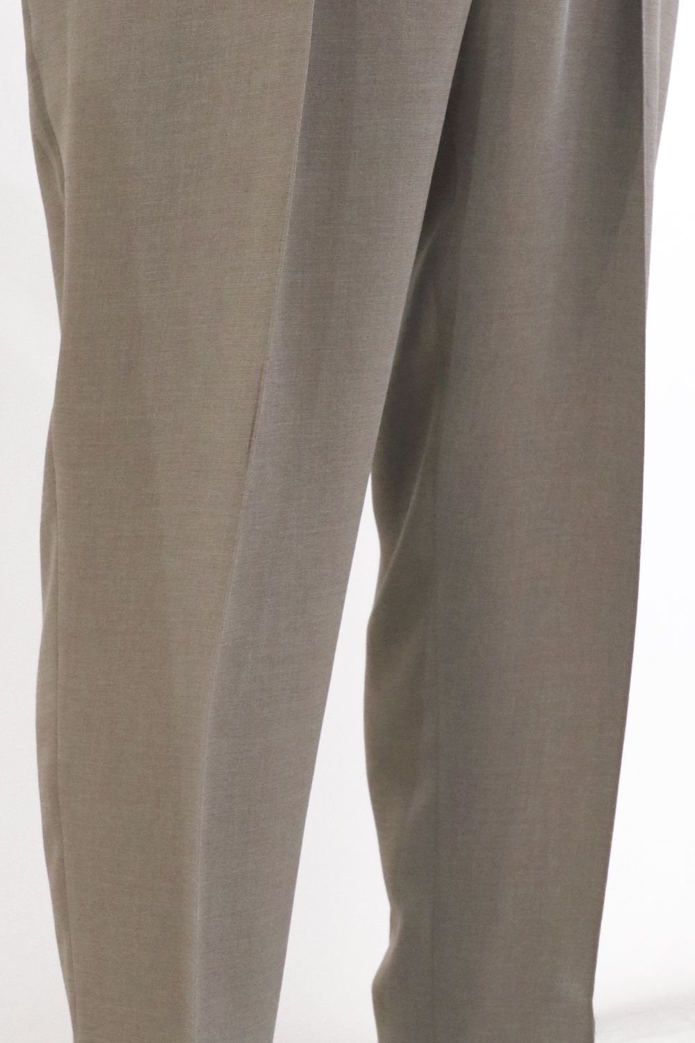 MELANGE TWILL SHIRRING TROUSERS / メランジ ツイル シャーリング トラウザーズ