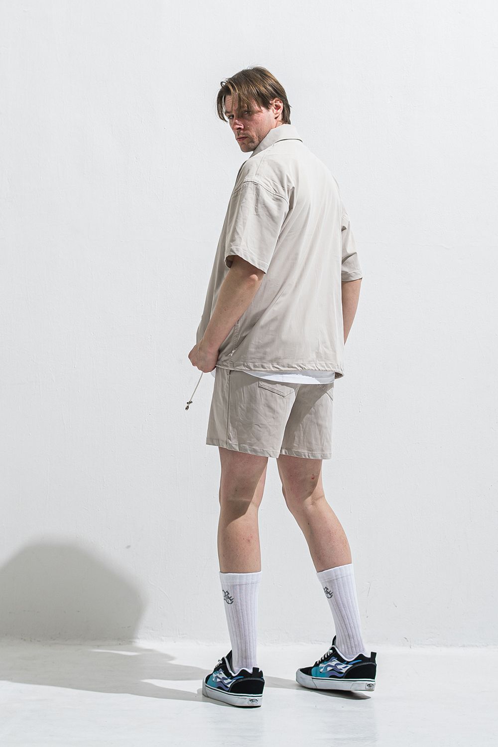 NYLON HALF COACH JACKET / ナイロン ハーフスリーブ コーチジャケット