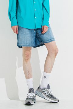 DENIM JERSEY SHORTS / デニム ジャージ ショーツ