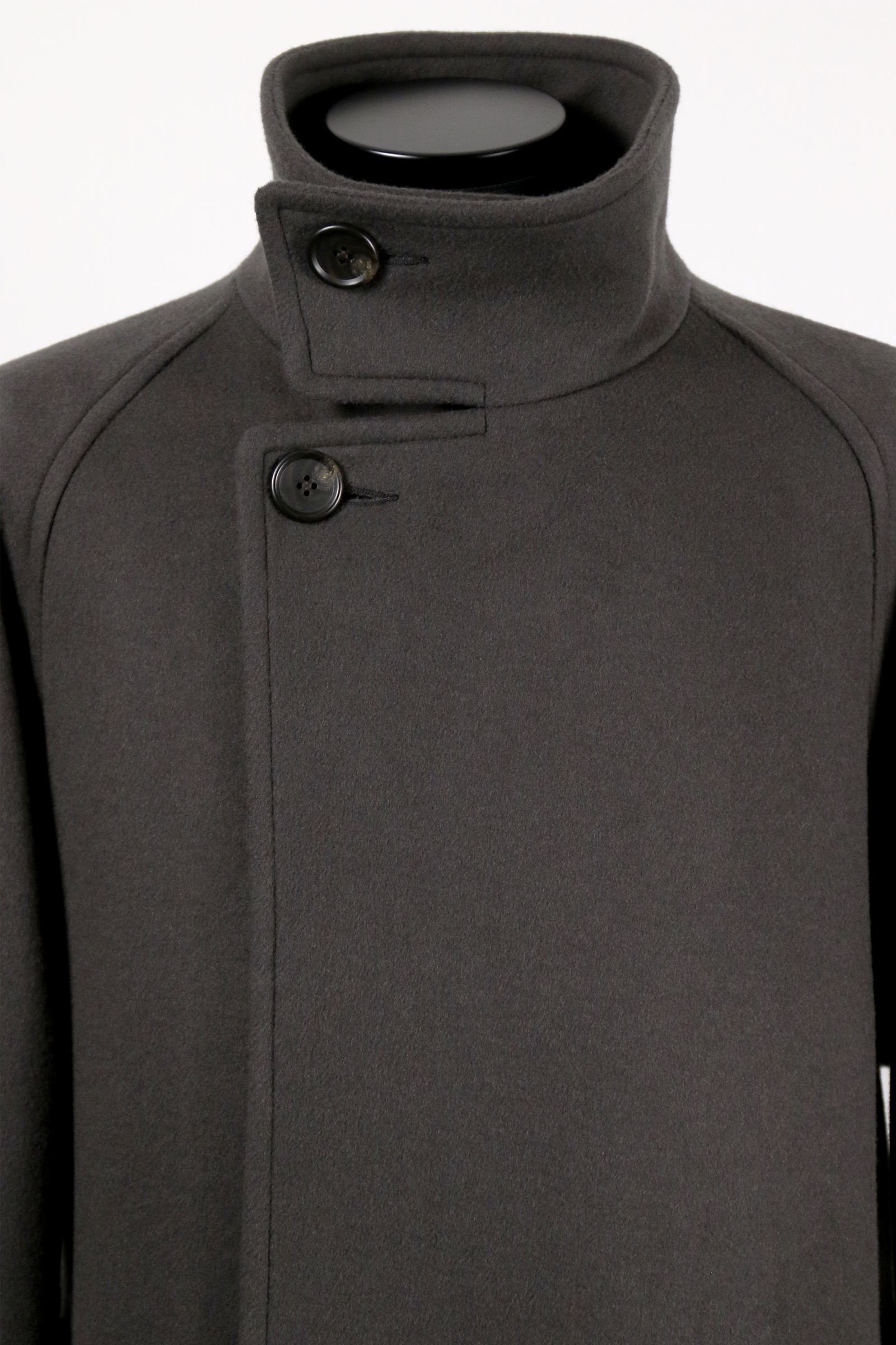STAND COLLAR BELTED COAT / スタンド カラー ベルテッド コート
