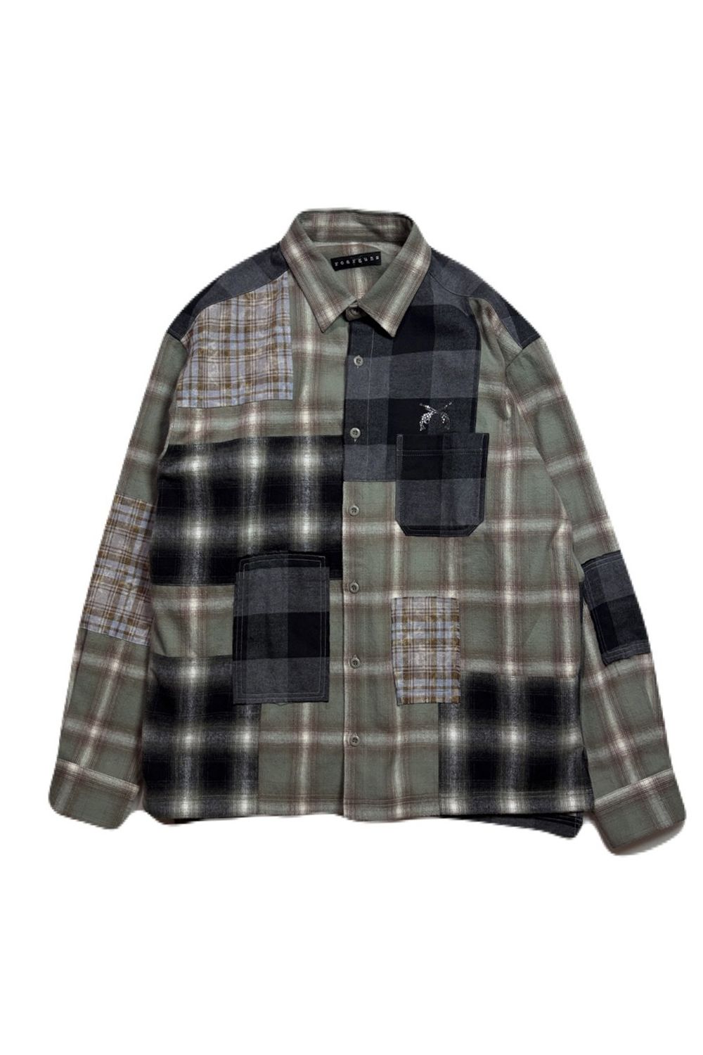 MULTI CHECK SH CRY / マルチ チェック シャツ / クリスタルクロスガン