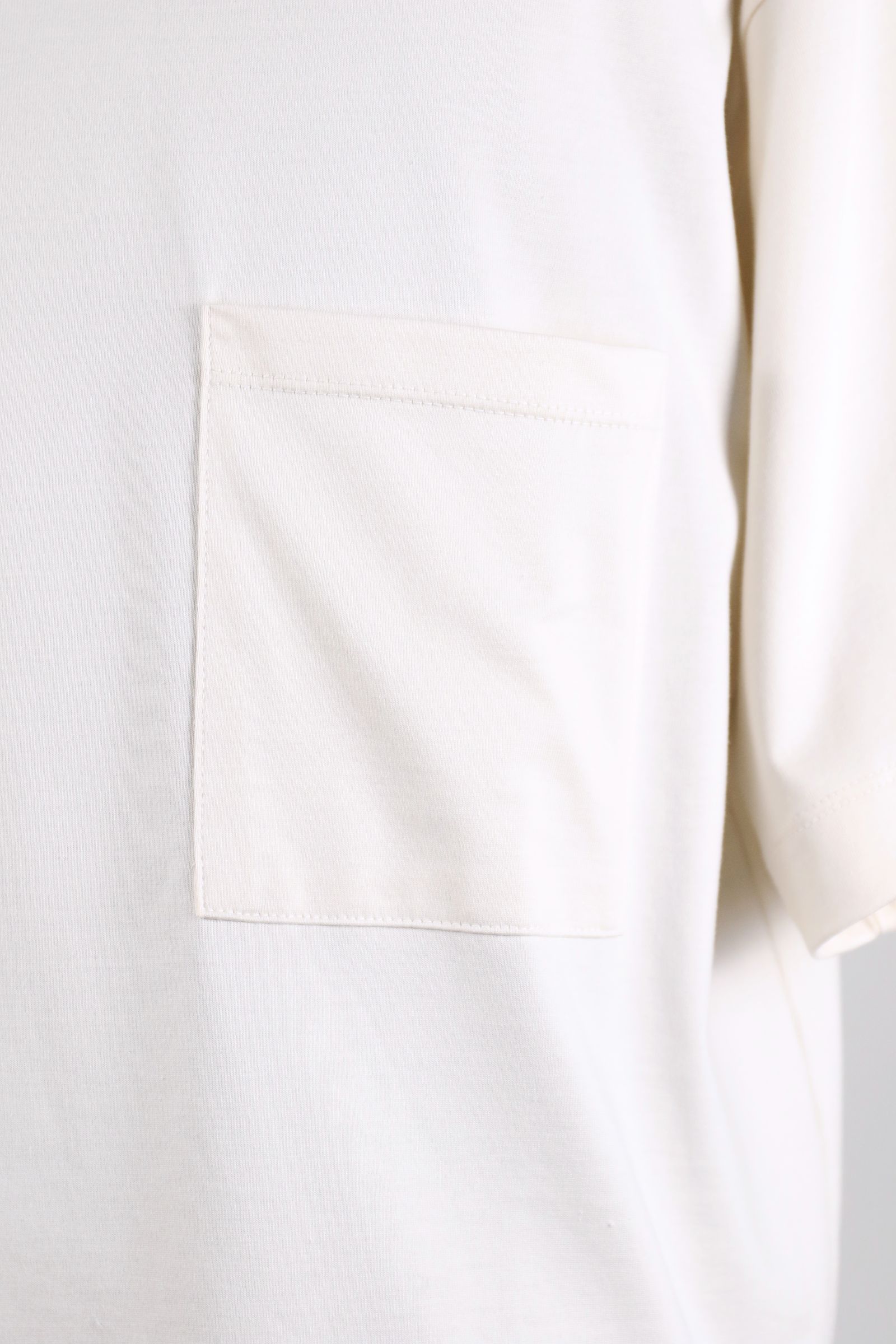 ORGANIC GIZA 60/3 KNIT DEVICES POCKET TEE / オーガニック ギザコットン ニット デバイス ポケット Tシャツ