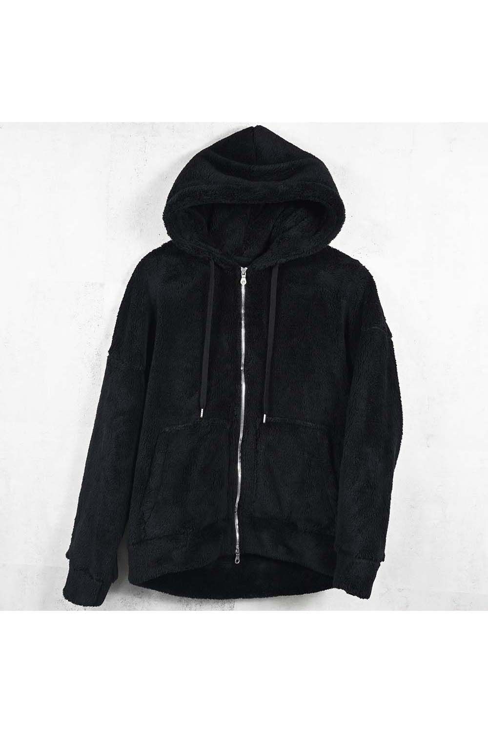 BOA ZIP LOOSE HOODIE / ボア ジップ ルーズ フーディ