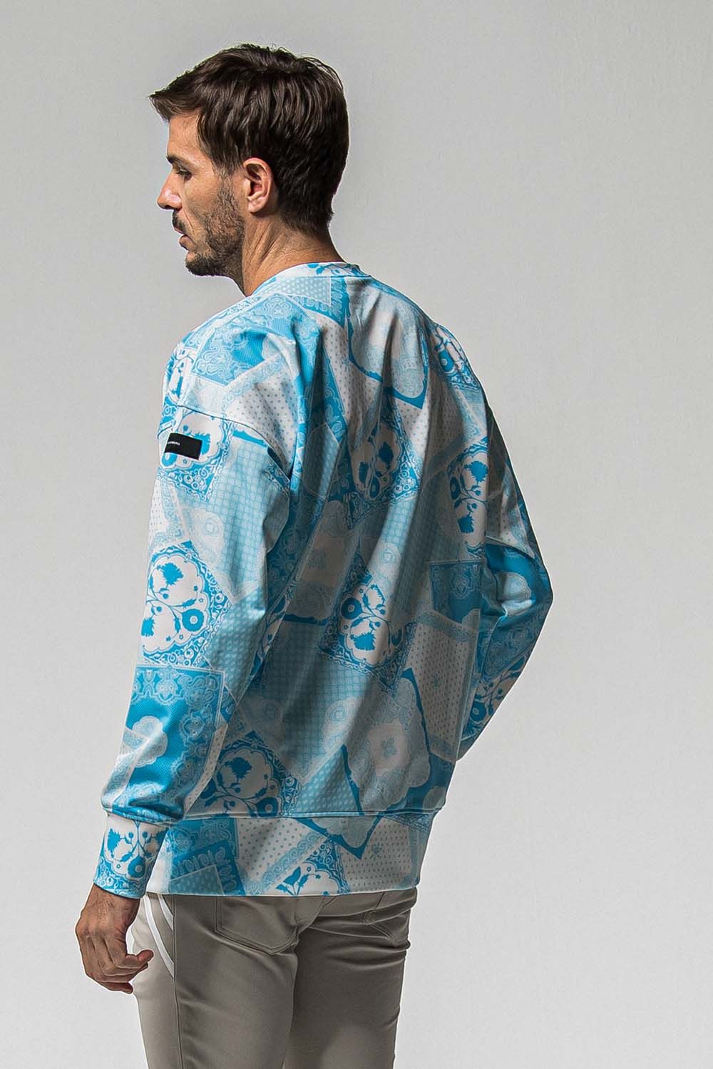 PAISLEY BACK FLEECE DROP TRINER / ペイズリー バック フリース ドロップ トレーナー