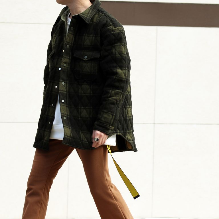READYMADEのBlanket Check Shirtを着用したおすすめスタイル