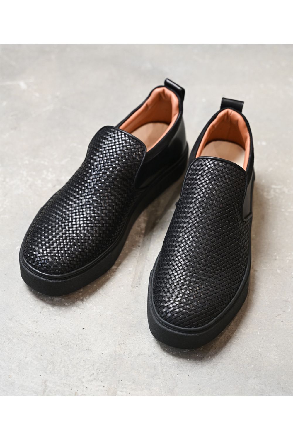Drape slip-on sneakers / ドレープ スリッポン スニーカー