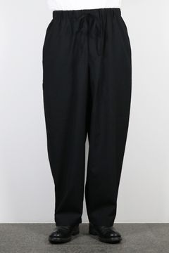 TUMBLED WOOL TROPICAL COCOON WIDE EASY PANTS / タンブル ウール トロピカル コクーン ワイド イージー パンツ