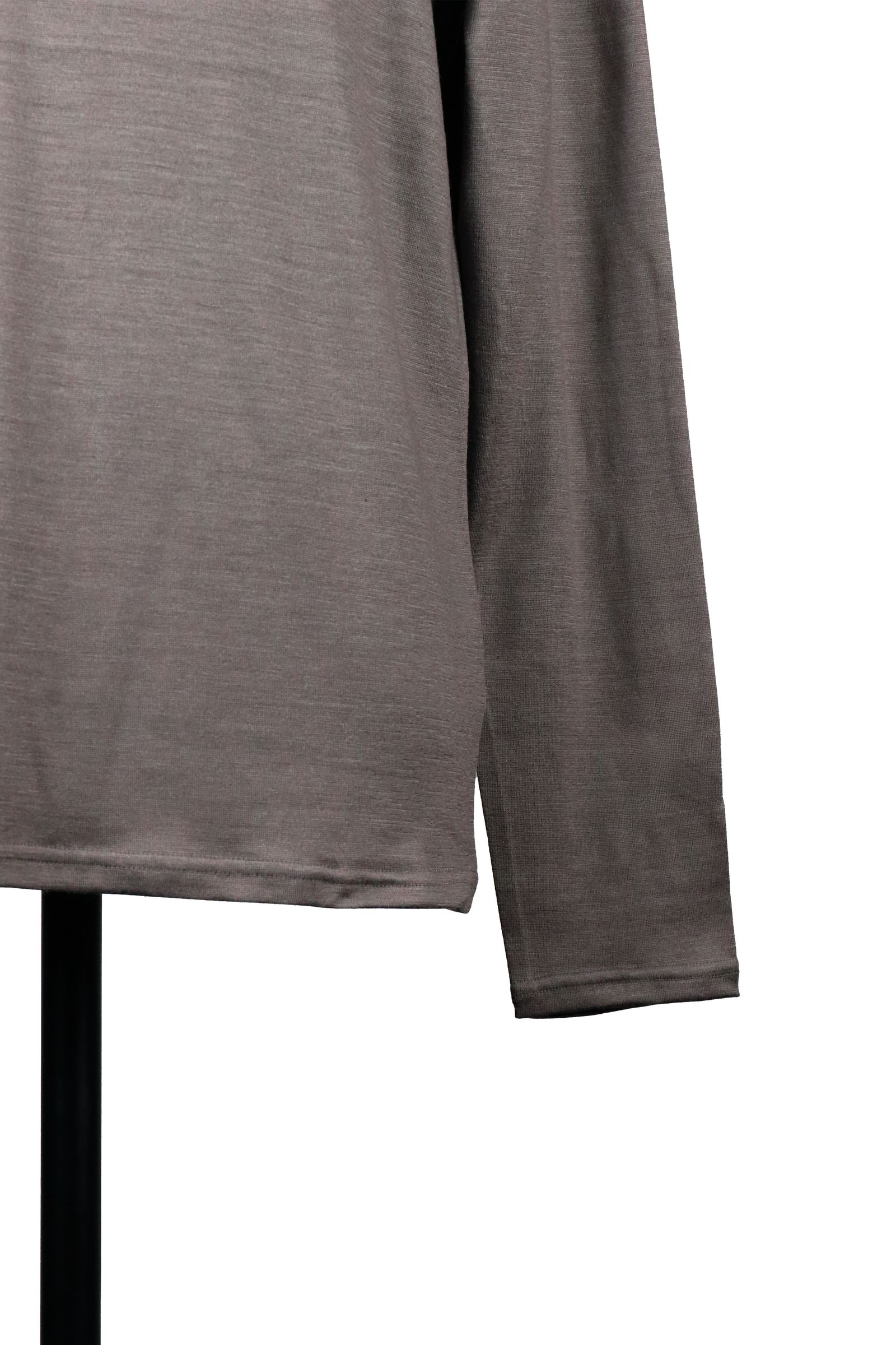 WASHABLE WOOL HIGH NECK SHIRT / ウォッシャブル ウール ハイネック シャツ