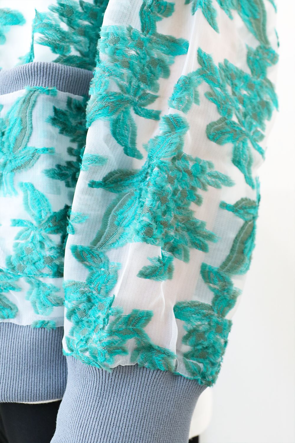 Mesh jaquard cardigan / メッシュ ジャガード カーディガン