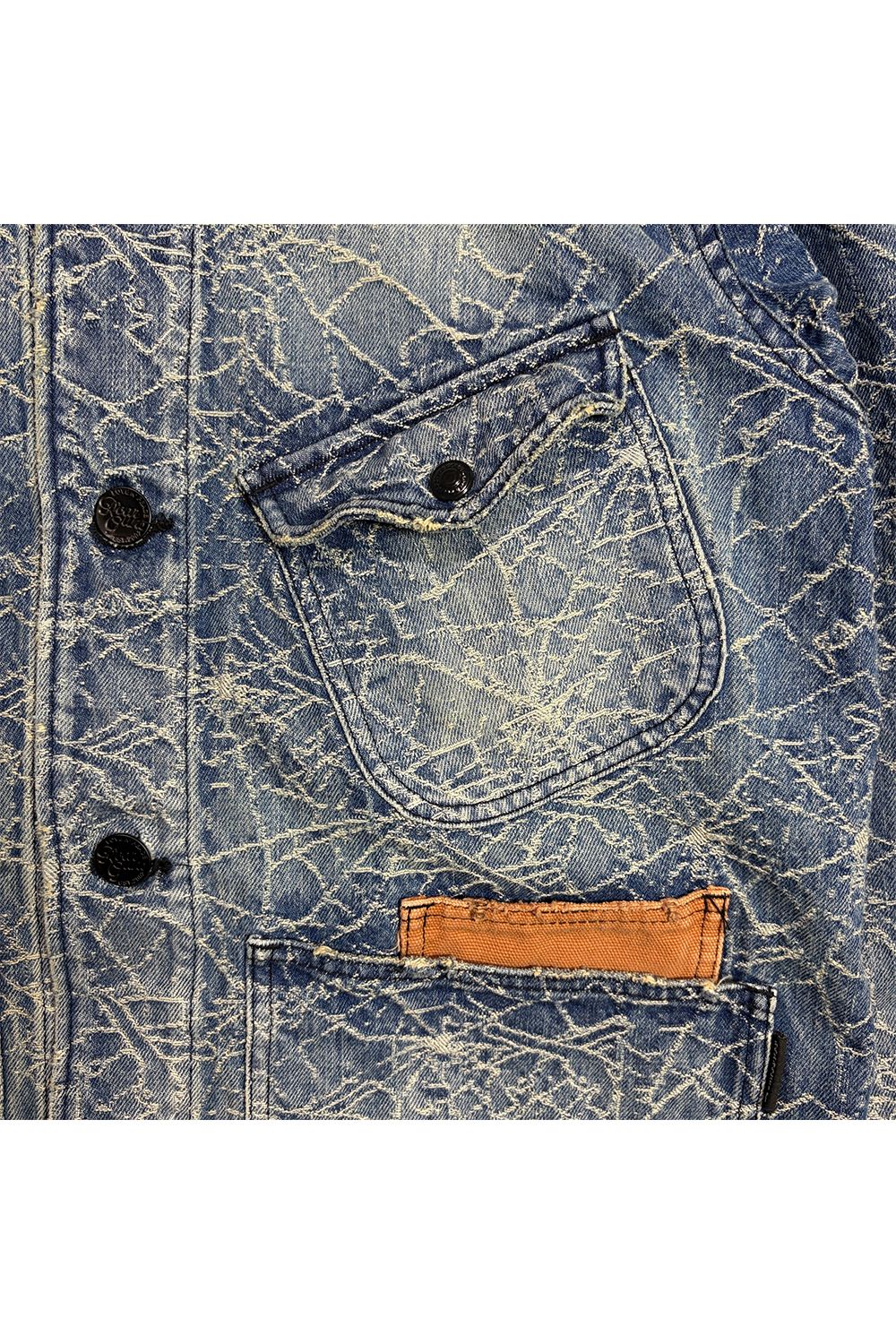 SPIDER JAQ DENIM JKT / スパイダー ジャガード デニム ジャケット